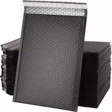 Ayrex Patpat Balonlu Kargo Poşeti, Bantlı Siyah E Ticaret Poşeti 25 Adet, 25X35+5