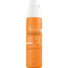 Ayrex Eau Thermale Avene Sprey Güneş Kremi Spf 50+ Vücut Için Yüksek Koruma Sağlayan Nemlendir