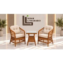 Rattan Bahçe ve Balkontakımı Alara Model1+1  2 Kişilik