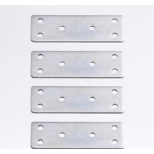 Ayrex Mobilya Köşe Bağlantı Demiri 30X90 mm 4 Adet Set Düz Metal Gönye Dolap Kitaplık Vestiye