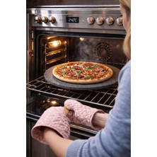 Ayrex Doğal Bazalt Pizza Taşı I Fırın Taşı 40 cm x 2 cm