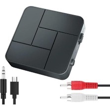Ayrex Anunnaki Bluetooth 5.0 Ses Alıcı Verici Aux Rca USB Stereo Kablosuz Mikrofonlu Araba Tv Pc R
