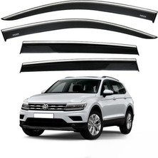 Ayrex Vw Tiguan ile Uyumlu Niken Kromlu Cam Rüzgarlığı 4lü 2016 ve Üstü