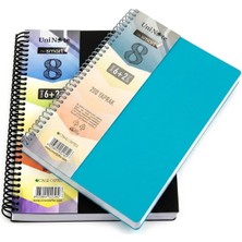 Ayrex Uninote I'm Smart Spiralli 6+2 Ayraçlı 400 Sayfa Defter 8 Bölmeli 200 Yaprak 6 Bölüm Kare
