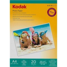 Ayrex Kodak Glossy,parlak A4 180GR/M² Fotoğraf Kağıdı 20 Yaprak