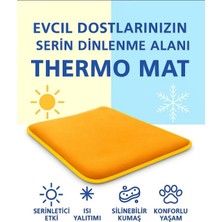 Ayrex Thermo Mat Hem Soğuk Hem Sıcak Kullanılabilen 2si1 Arada Kedi & Köpek Minderi (Sarı, Medi