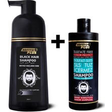 Softto Plus Black Haır Doğal Görünümlü Shampoo ve Özel Renk Koruyucu Şampuan paketi