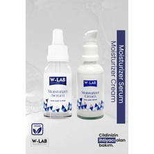 W-LAB Cosmetics Moisturizer Krem 50 ml ve Serum 30 ml Seti Tüm Cilt Tipleri İçin Derinlemesine Nemlendirici