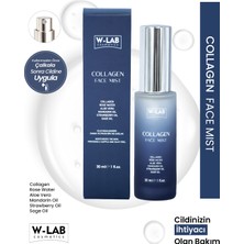 W-LAB Cosmetics Collagen Face Mist 30 ml Yatıştırıcı Etki Tüm Cilt Tipleri İçin Gül Suyu İçerir