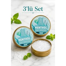 Mel and Mira 3 Adet 25G Saf Kristal Mentol . | Pure Crystal Menthol | Katkısız & Doğal Sauna, Hamam, Buhar Banyosu