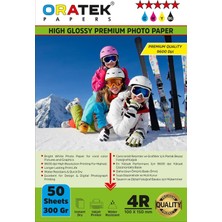Ayrex Epson 112 L6570 Evertday Premium Parlak 10X15CM Fotoğraf Kağıdı 300 Gr. 50 Adet