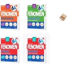 Fenomen Yayıncılık Fenomen 6. Sınıf Maarif 6A Serisi Matematik Fen Türkçe ve Paragraf 4lü Soru Bankası + Telefon Standı