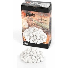 Teknor Tüplü Mangal Için Lav Taşı (3kg) Beyaz