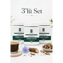 Mel and Mira 3'lü Set Premium Saf Hindiba Detox Kahvesi 200G, 40 Günlük Kullanım, Chicory Detox Coffee 40 Days Usage