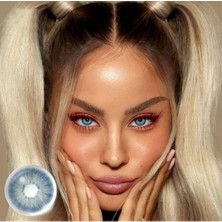 Axhara Newyork Bahama Blue Mavi Renkli Göz Kirpik Lensi Yıllık Kullanım