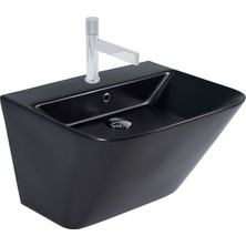 Paluci Vella Matt Black Monoblock Lavabo