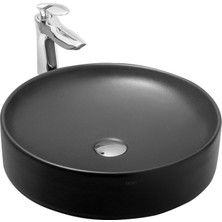 Paluci Calvin Matt Black Çanak Lavabo