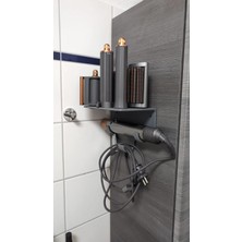 Ayrex Airwrap Multistyler ile Uyumlu Gri Stand, Düzenleyici Saç Şekillendirici Standı/duvara Mon