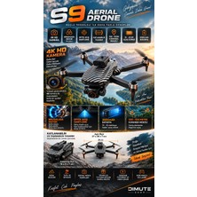 S9 Aerial Drone Hd 4K Kamera Brushless Motor 3000MAH Batarya