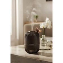 Ayrex Torima H17 Koyu Kahverengi Kuş Detaylı Ahşap Görünümlü 280ML Hava Nemlendirici Buhar Ma