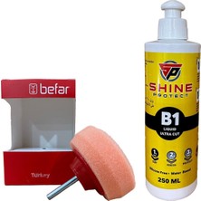 Ayrex Far Temizleme Süngeri ve 250ML Çizik Giderici Pasta