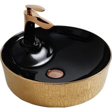 Paluci Tesla Black Rose Gold Lavabo