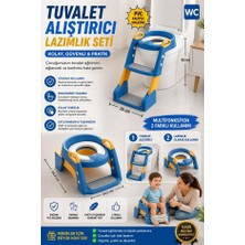 Ayrex Tuvalet Eğitim Alıştırma Koltuğu Tutma Kollu Ayarlanabilir Lazımlık Klozet Pisuvar Kapa
