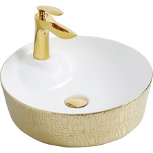 Paluci Tesla White Gold Lavabo