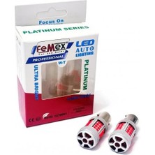 Ayrex Femex Platinum P21W-1157 BAY15D Çift Duy Decoderli LED Ampul Stop Fanlı