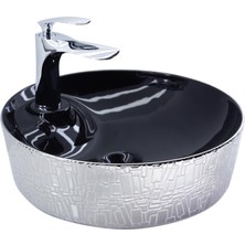 Paluci Tesla Black Silver Lavabo