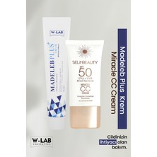 Selin Beauty Miracle CC Krem + W Lab Madeleb Plus Krem Set Nemlendirici Etkili Tüm Cilt Tipleri İçin