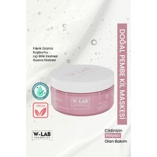 W-LAB Cosmetics Pembe Kil Yüz Maskesi 250 ml – Arındırıcı ve Antioksidan Etkiyle Cildi Temizler ve Canlandırır