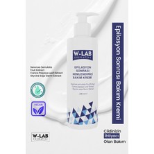 W-LAB Cosmetics Epilasyon Sonrası Nemlendirici Bakım Kremi 200 ml Cilt Sakinleştirici Etki