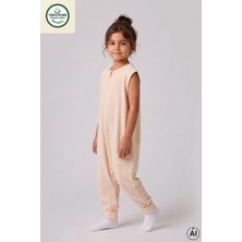 Cantoy Interlok Geniş Askılı Bebek Çocuk Uyku Tulumu1.0 Tog %100 Pamuk Natural