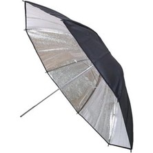 Ayrex Ayex Stüdyo Reflektör Şemsiyesi 84CM 33 Inç Gümüş Siyah