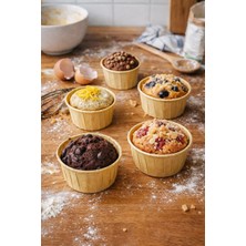 Ayrex 100 Adetkağıt Muffin Cup Cake Kek Kalıbı Kraft
