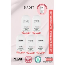 W-LAB Cosmetics Madeleb Unisex Roll-On Deodorant 50 ml x 5 – Ferahlatıcı, Beyazlatıcı ve Etkili Anti-Perspirant Koruma