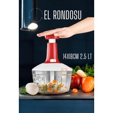 Ayrex Transformacion Pratik El Rondosu Üstten Basmalı 5 Bıçaklı 2.5 Litre 14X18CM 720896