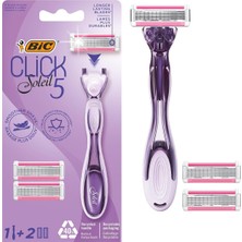 Ayrex Bıc Click 5 Soleil Rasoir Rechargeable (5 Lames Et Tête Pivotante) - 1 Rasoir + 2 Recharges