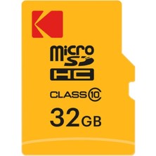 Ayrex Kodak 32 GB Class 10 Microsd Hafıza Kartı, Sd Adaptörlü