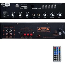 Ayrex Hepa Merz LV-200 100V Trafolu ve 4-16 Ohm Mixer Amfi 200W Anfi Bluetooth USB