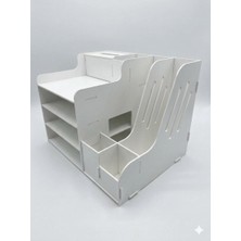 Ayrex Mrx-Org Desk 01 Masaüstü Organizer Peçetelikli Çok Amaçlı Masa Düzenleyici, Raflı Dosy