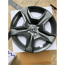 Ayrex Muyaauto Füme 16 Inc Jant Kapagı Takımı 4*lü Dacia Sandero Stepway ile Uyumlu