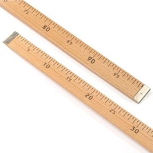Ayrex Sakashi Ahşap Manifatura Cetveli Demirli 1 Metre (100 Cm), EVDEDIKISAHSAP1MT