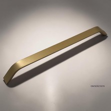 Ayrex 5 Adet Eşahin Mat Altın Dolap Kulpu – Alüminyum Modern Mobilya Kulpu (160 mm / 192 Mm) (1