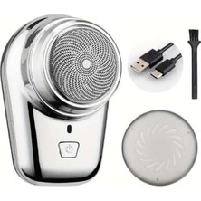 Ayrex Mini Shaver Sıfır Sakal Taşınabilir Şarjlı Tıraş Makinesi Ipx6 Korumalı (5264)