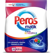 Ayrex Peros Toz Çamaşır Deterjanı Canlı Renkler 4500 G