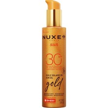 Ayrex Nuxe Sun Gold Işıltılı 150 ml 30 Faktör Bronzlaştırıcı Yağ