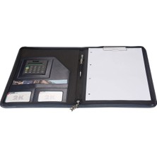 Ayrex 2k 413-3 Fermuarlı Lüks Sekreterlik Hesap Makineli Lacivert