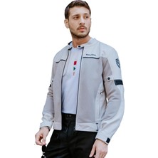 Ayrex Scudo Milano Gri Yazlık Fileli Erkek Motosiklet Ceketi M